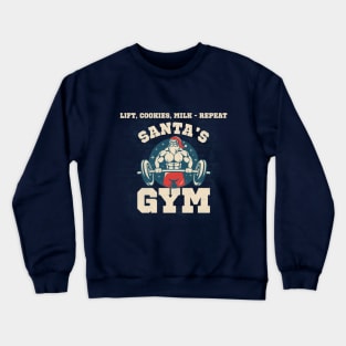 Santa's Gym Crewneck Sweatshirt